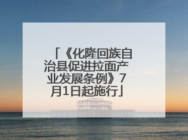 《化隆回族自治县促进拉面产业发展条例》7月1日起施行