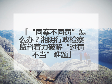 “同案不同罚”怎么办？湘阴行政检察监督着力破解“过罚不当”难题