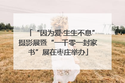 “因为爱·生生不息”摄影展暨“一千零一封家书”展在枣庄举办