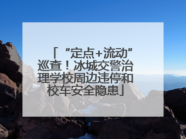 “定点+流动”巡查！冰城交警治理学校周边违停和校车安全隐患