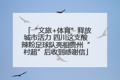 “文旅+体育”释放城市活力 四川这支酸辣粉足球队亮相贵州“村超”后收到感谢信