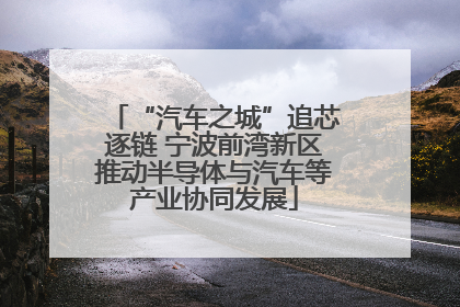 “汽车之城”追芯逐链 宁波前湾新区推动半导体与汽车等产业协同发展