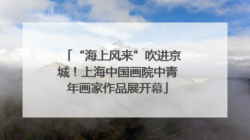 “海上风来”吹进京城！上海中国画院中青年画家作品展开幕