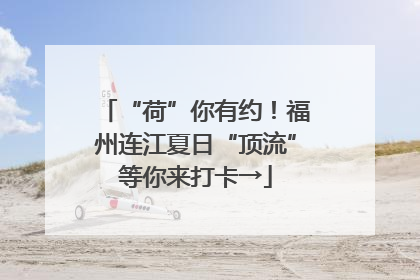 “荷”你有约！福州连江夏日“顶流”等你来打卡→