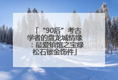 “90后”考古学者的盘龙城情缘：最爱镇馆之宝绿松石镶金饰件
