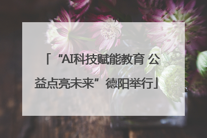 “AI科技赋能教育 公益点亮未来”德阳举行