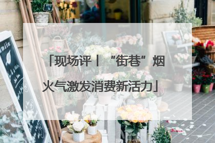 现场评丨“街巷”烟火气激发消费新活力