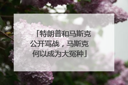 特朗普和马斯克公开骂战，马斯克何以成为大冤种