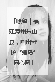 瞭望｜福建漳州东山县，画出守护“蝶岛”同心圆