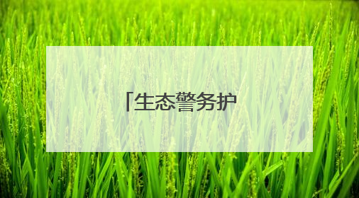 生态警务护航绿水青山