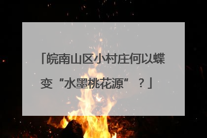 皖南山区小村庄何以蝶变“水墨桃花源”？