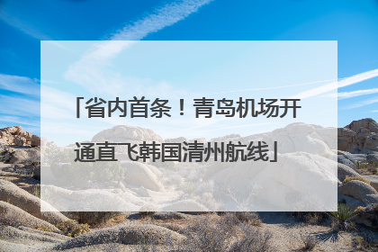 省内首条！青岛机场开通直飞韩国清州航线