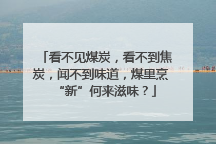 看不见煤炭，看不到焦炭，闻不到味道，煤里烹“新”何来滋味？