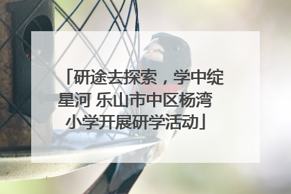 研途去探索，学中绽星河 乐山市中区杨湾小学开展研学活动