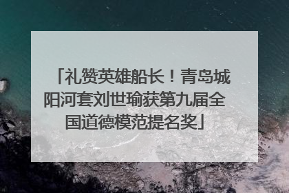 礼赞英雄船长！青岛城阳河套刘世瑜获第九届全国道德模范提名奖