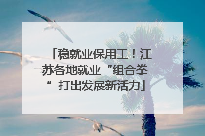 稳就业保用工！江苏各地就业“组合拳”打出发展新活力