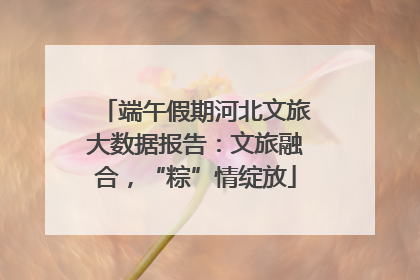 端午假期河北文旅大数据报告：文旅融合，“粽”情绽放
