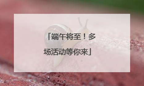 端午将至！多场活动等你来