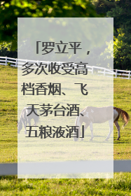 罗立平，多次收受高档香烟、飞天茅台酒、五粮液酒