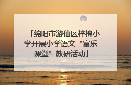 绵阳市游仙区梓棉小学开展小学语文“富乐课堂”教研活动