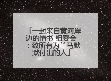 一封来自黄河岸边的情书 组委会：致所有为兰马默默付出的人