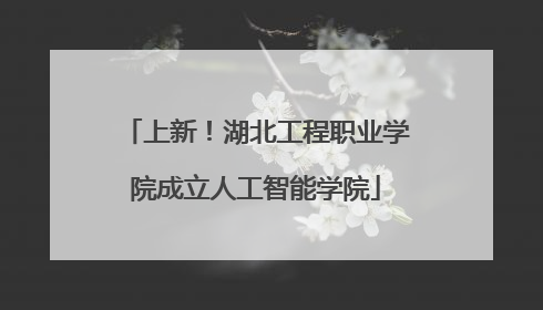 上新！湖北工程职业学院成立人工智能学院
