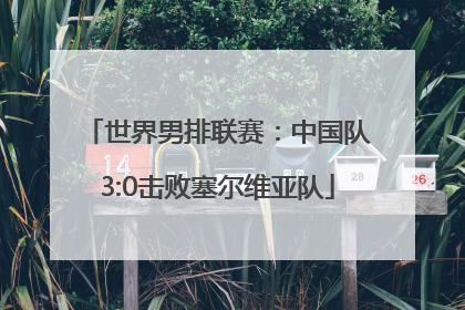 世界男排联赛：中国队3:0击败塞尔维亚队