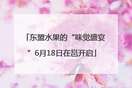 东盟水果的“味觉盛宴”6月18日在邕开启
