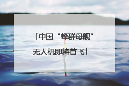 中国“蜂群母舰”无人机即将首飞