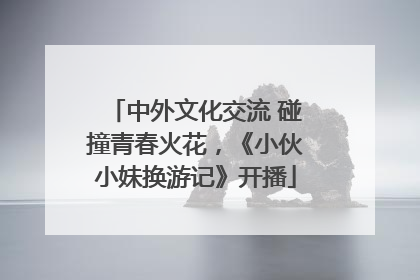 中外文化交流 碰撞青春火花，《小伙小妹换游记》开播