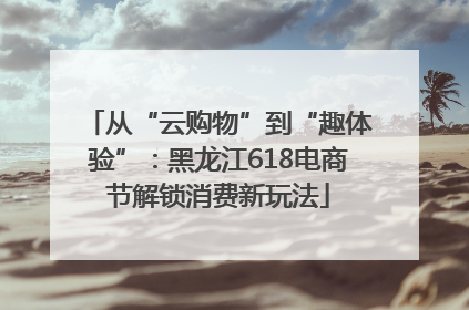 从“云购物”到“趣体验”：黑龙江618电商节解锁消费新玩法