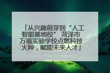 从兴趣萌芽到“人工智能基地校” 菏泽市万福实验学校点燃科技火种，赋能未来人才