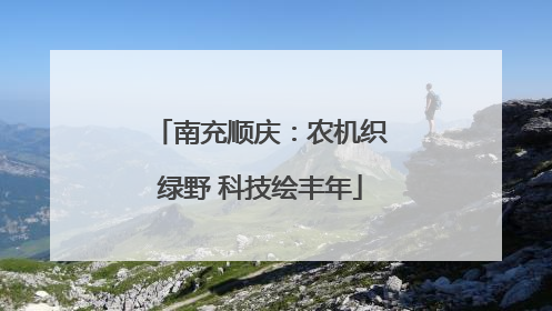 南充顺庆：农机织绿野 科技绘丰年