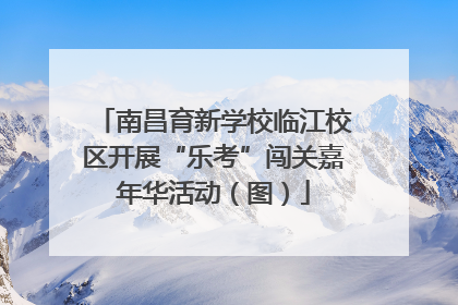 南昌育新学校临江校区开展“乐考”闯关嘉年华活动（图）