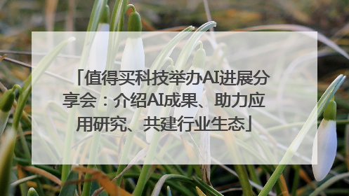 值得买科技举办AI进展分享会：介绍AI成果、助力应用研究、共建行业生态
