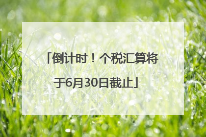 倒计时！个税汇算将于6月30日截止