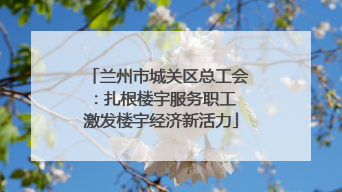 兰州市城关区总工会：扎根楼宇服务职工 激发楼宇经济新活力