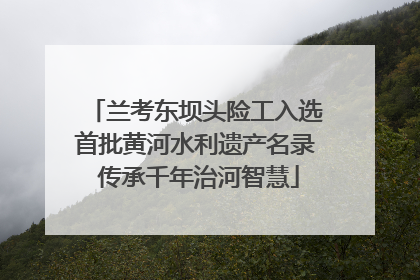 兰考东坝头险工入选首批黄河水利遗产名录 传承千年治河智慧