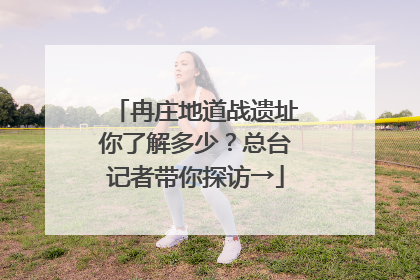 冉庄地道战遗址你了解多少？总台记者带你探访→
