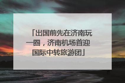 出国前先在济南玩一圈，济南机场首迎国际中转旅游团