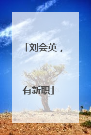 刘会英，有新职