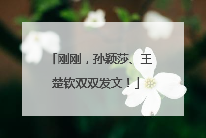 刚刚，孙颖莎、王楚钦双双发文！