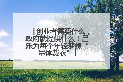 创业者需要什么，政府就提供什么！昌乐为每个年轻梦想“量体裁衣”