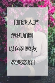 加沙人道危机加剧 以色列盟友改变态度
