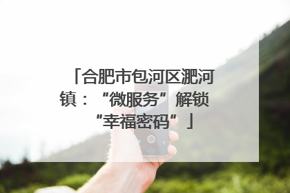 合肥市包河区淝河镇：“微服务”解锁“幸福密码”