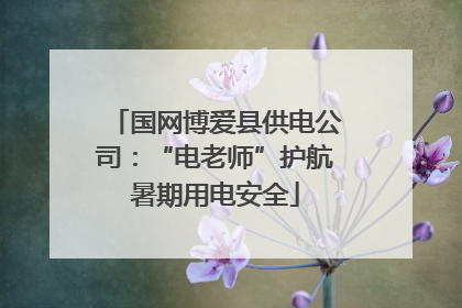 国网博爱县供电公司：“电老师”护航暑期用电安全