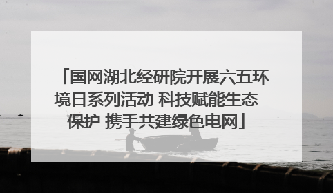 国网湖北经研院开展六五环境日系列活动 科技赋能生态保护 携手共建绿色电网