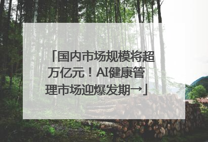 国内市场规模将超万亿元！AI健康管理市场迎爆发期→