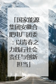 国家能源集团安徽合肥电厂团委：以青春之力践行社会责任与创新担当