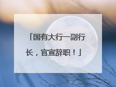 国有大行一副行长，官宣辞职！